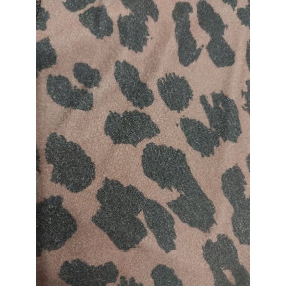 Mudpie Brown Leopard Print Crossover Waist Leggings Women's Sz S - Picture 4 of 9